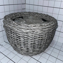 Плетеная корзина d34, 25см