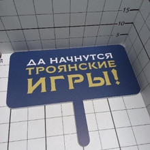 Фигурная табличка Троянские Игры 400*320