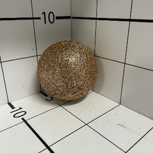 Шар желтый бежевый 8см