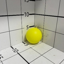 Шар желтый 6см