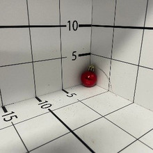 Шар пластик красный, 2,5