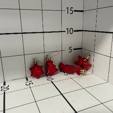 Шар пластик красный 4,5 (фигурные)