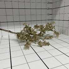 Ветка блестящая позолоченная 60см