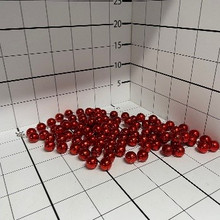 Бусы красные